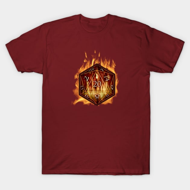 D20 - Infernal T-Shirt by patrickkingart